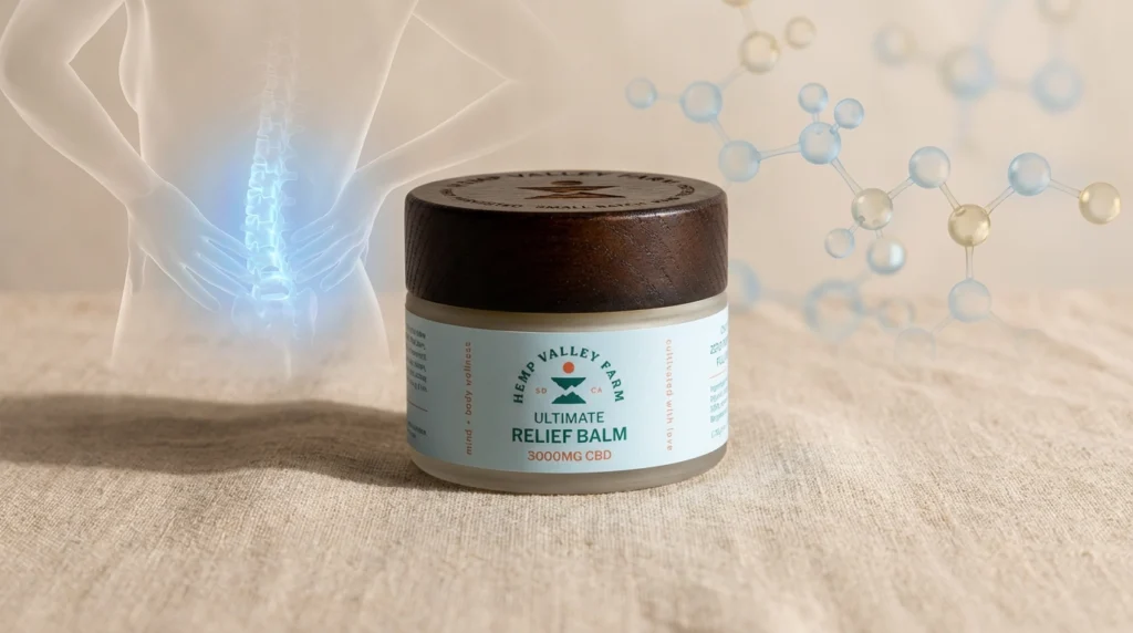full-spectrum CBD balm for chronic back pain and inflammation relief
