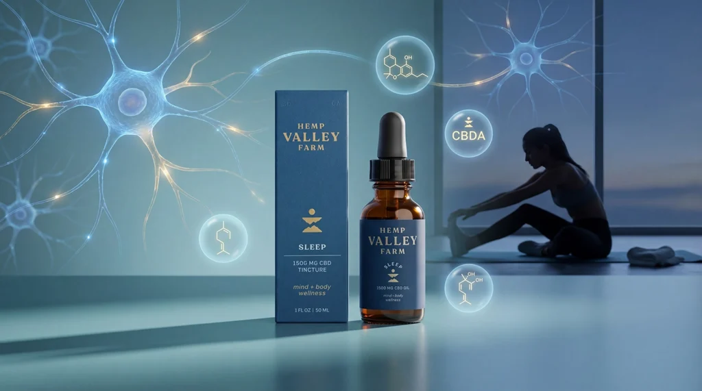 Full-spectrum CBD Sleep tincture for athletes supporting CNS recovery and better sleep quality – Hemp Valley Farm